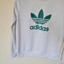 2017 Adidas originals jumper size 14 ptp 21" white polyester in excellent condition Image 5
