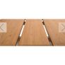 EZ Loving LOIRE Grey Oval Extending Dining Table & 6 fabric chairs Image 7