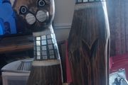 Antique wooden cats