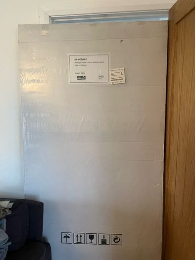 New 1000 x 1900 mirrored wetroom panel