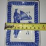 SALE! Blue / White Trinket Dish with Boat and Lighthouse Image 7