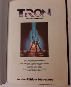TRON vintage storybook  1982