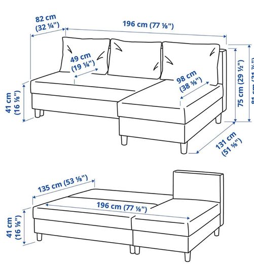 Corner sofa bed