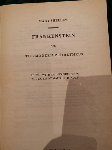 Frankenstein by Mary Shelly