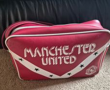 Manchester United vintage 1970's kit bag.