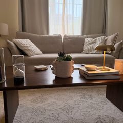 Acacia Wood Bowery Coffee Table - Mint Condition