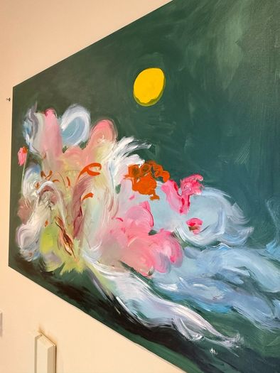 Original abstract painting on canvas
