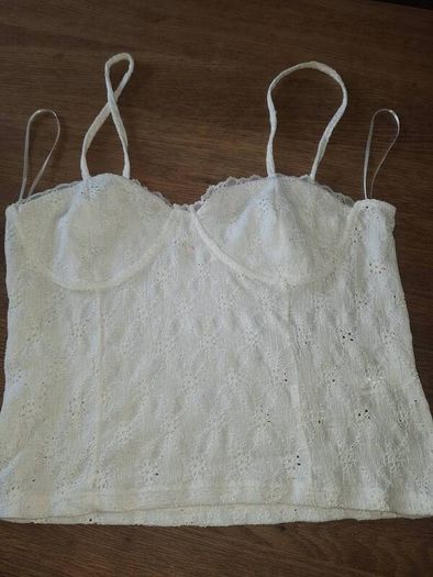 Embroidered strap top