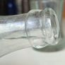 490 - Set of 4 Vintage 1950s Clear Glass Crown Cap Top Collectible Decorative Coca Cola Bottles Image 4