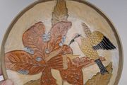 Vintage Hand-Painted Metal Wall Plaque