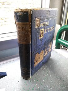 book vintage British  Battles on Land and Sea By James Grant illustrated  history world