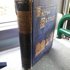 book vintage British  Battles on Land and Sea By James Grant illustrated  history world