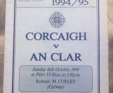 1994 & 1995 Cork V Clare Football Match Programmes (postage included)