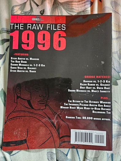 WWF WWE wrestling Raw Files 1996 book