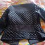 ladies jacket. Padded design. Black with grey material. Size small Image 4