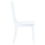 Dining Chairs 6 pcs White Solid Rubber Wood Image 6