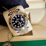 Rolex GMT-Master II Black Dial 126713GRNR 18k Two Tone YG Jubilee Bracelet Image 5