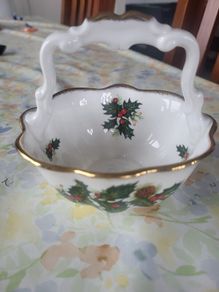 christmas  china basket
