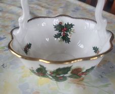 christmas  china basket