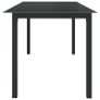 Garden Table Anthracite 190x90x74 cm Aluminium and Glass Image 3