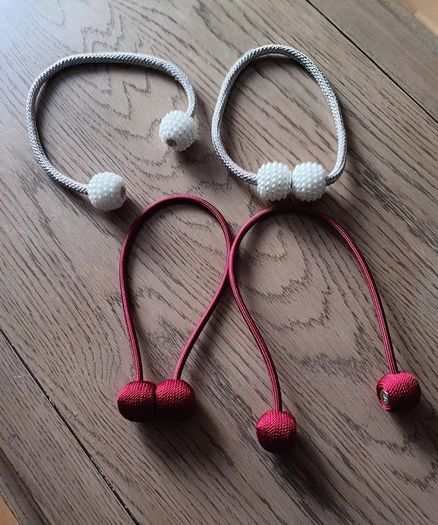 2 x sets of Magnetic Curtain Tie-Backs