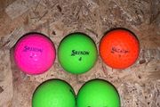 (5) Colored Srixon Soft feel golf balls
