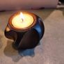 Lovely set of 2 raisin night lite candle holder. Image 5