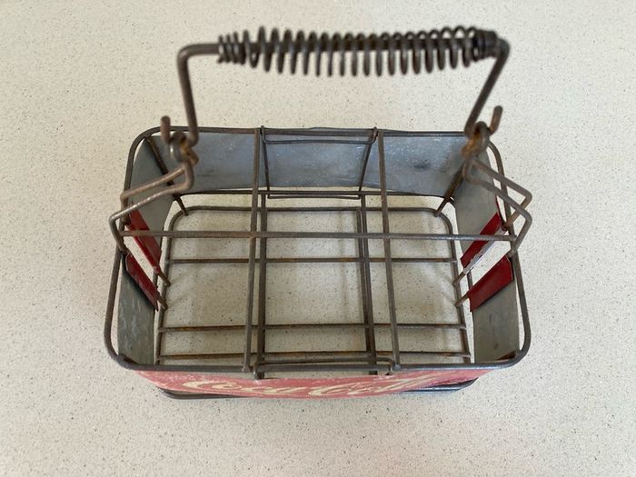 Coca Cola 6 bottle carrier holder 50's Italian RARE