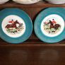 A pair of Tally Ho Hunt Scene 10 inch Decorative plates Unstamped Image 2