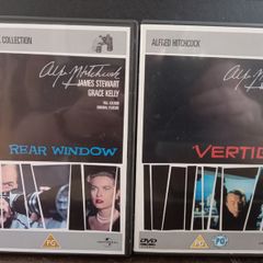 Rear Window & Vertigo Dvd Bundle Collection James Stewart Alfred Hitchcock Thriller Movies