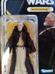 Star Wars Black Series Kenner Retro Obi Wan Kenobi and Princess Leia