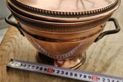 Heavy French copper pot with lid