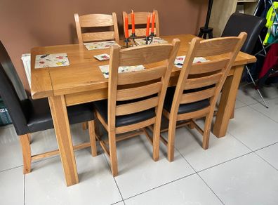 Dining table and 6 chairs