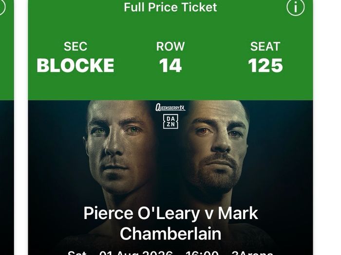 Pierce O'Leary V Mark Chamberlain