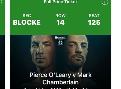 Pierce O'Leary V Mark Chamberlain