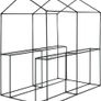 Foil Greenhouse Tomato House Plant House with 4 Shelves Roll-Up Door Image 3