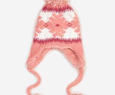 Funky Winter Hat with Braids - nice gift