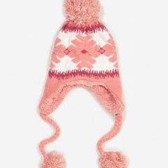 Funky Winter Hat with Braids - nice gift