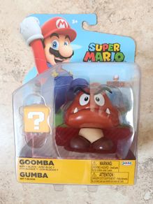 Nintendo 2026 Super Mario - Goomba Figure with Question Block 10cm NEW