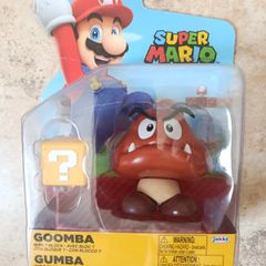 Nintendo 2026 Super Mario - Goomba Figure with Question Block 10cm NEW