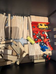 IKEA LILLABO Wooden Train & Track Set