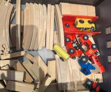 IKEA LILLABO Wooden Train & Track Set