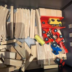 IKEA LILLABO Wooden Train & Track Set