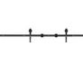 8FT Double Door Splicing Carbon Steel Barn Door Rollers Hanging Rail Kit Image 4