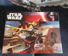 Star Wars The Force Awakens Desert Landspeeder and Finn action figure