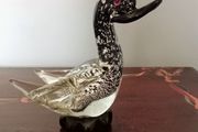 Vintage Murano Art Glass Duck Figurine.