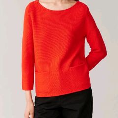 COS 100% Merino Wool Sweater Red Size XS