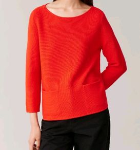 COS 100% Merino Wool Sweater Red Size XS