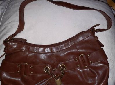 Bulaggi padlock handbag-brown