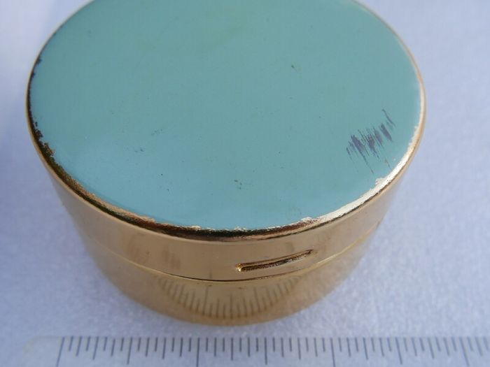 2 Lidded dressing table pots, Vintage Sirram vanity pots, 1950/1960's powder pot